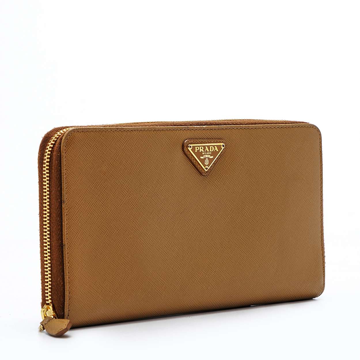 Prada - Tabac Saffiano Leather Long Large Wallet